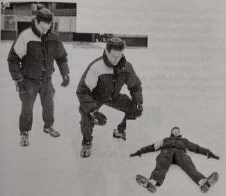 Rich training on the ice rink